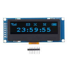 Taispeántas OLED HAT do Raspberry Pi, Tiománaí SSD1305 Leabaithe le Comhéadan SPI, Taispeántas Dlúth le haghaidh Comhéadan Rialaithe