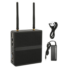 Mini PC senza ventola di livello industriale, design compatto e potente, doppia uscita video, raffreddamento efficiente e silenzioso, connettività e