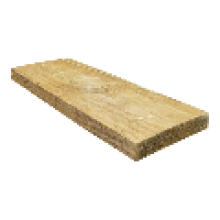 Pack of 5 1.8m 4x1 Tretaed Tqimber 100mm x 25mm