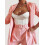 Women's Puff Sleeve Blazer Elegant Open Front Lightweight Formal Jacket With Long Sleeves Solid Color Work Suit Ensemble 3
