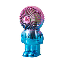 Travel Size Handheld Fan, Rechargeable USB Fan, Lightweight And Portable for Home Office And Travel, Pink Blue Gradient 3-Speed Adjustable Fan, Cute