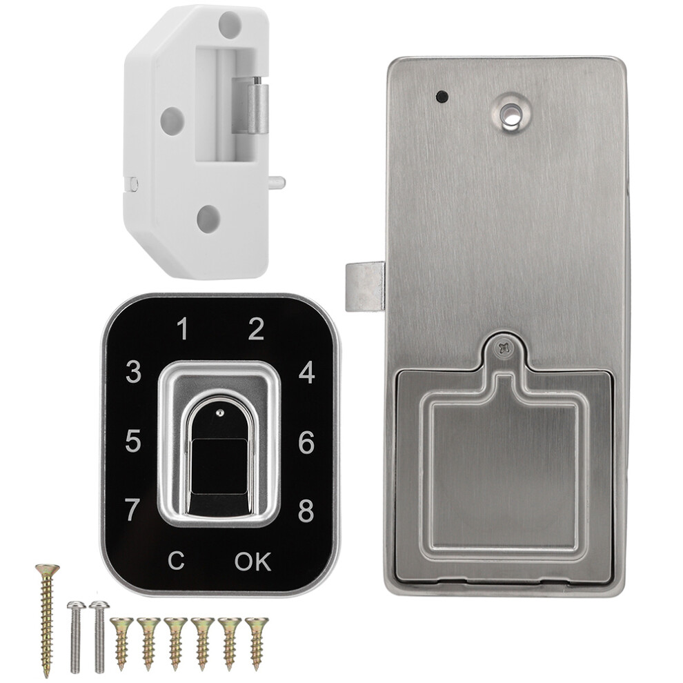 Code Security Lock Digital Touch Keypad Lock Keyless Anti Theft Lock With Fingerprint Access Internal Installation Emergency Power Interface High 9464372403172