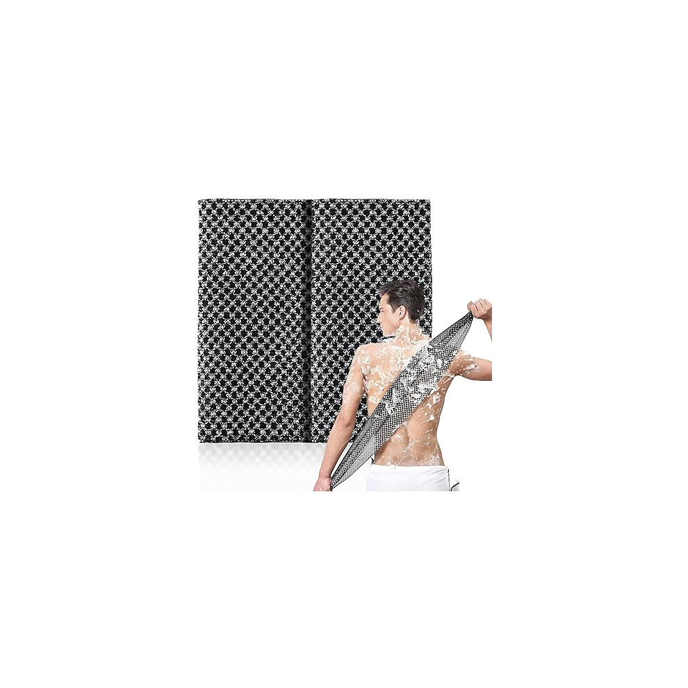 Lminwka 2Pcs Japanese Exfoliating Towel, Japanese Washcloth, Back Scrubber For Men Women & Body Cleaning And Massage