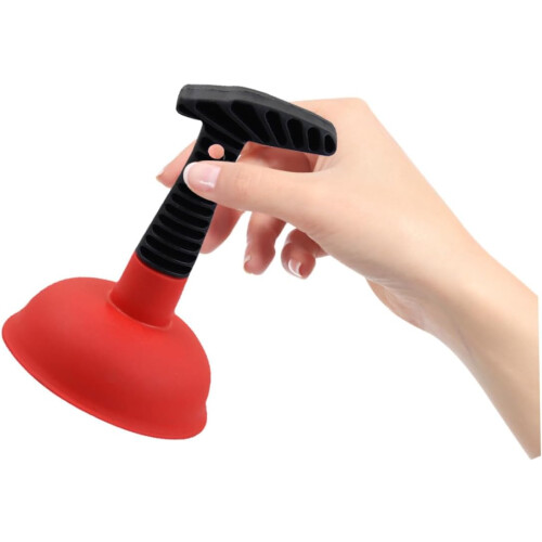 Kitchen Sink Plunger  Pressure Drain Unclogging Tool with Ergonomic EasyGrip Handle 2