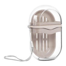 Travel Soap Case Leakproof Box with Drainage and Removable Tray for Camping Gym Shower