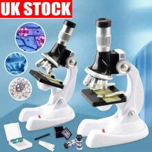 100X- 1200X Compound Microscope with Microscope Slides Set for Adults Students