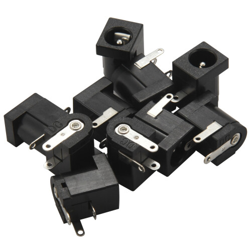 10pcs  Power Jack Socket 2.1mm -Type PCB Mount