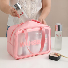 Waterproof Cosmetic Bag Set, Clear Travel Toiletry Bags with Handle Translucent Storage Organizer for Women Men, Multi Purpose Waterproof Design for