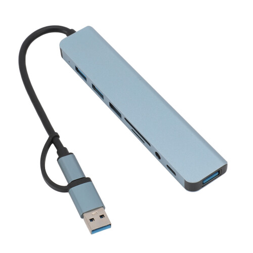 Κόμβος USB από κράμα αλουμινίου με φόρτιση υψηλής ταχύτητας, κόμβος πολλαπλών 1
