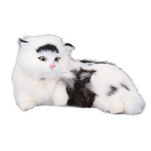 Lifelike Animatronic Cat Realistic Soft Touch Fur Therapy Stuffed Animal Emotional Companion For Alzheimer's Patients With Engaging Play And Refocus