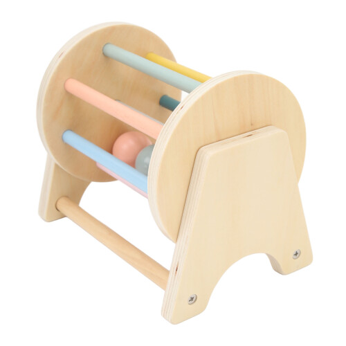 Παιχνίδι Montessori για μωρά, περιστρεφόμενο τύμπανο, υφασμάτινη μπάλα ουράνιου 2