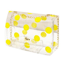 Geantă transparentă, geantă crossbody transparentă aprobată pentru stadion, pentru concerte și evenimente sportive, cu buzunar frontal,