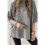 Summer Oversized Side Slits Casual Short Sleeve Basic Tees Gray M 4