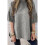 Summer Oversized Side Slits Casual Short Sleeve Basic Tees Gray M 2