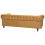 Beliani Sofa 3 Seater CHESTERFIELD Velvet Gold 4