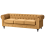 Beliani Sofa 3 Seater CHESTERFIELD Velvet Gold 3