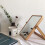 Vanity Mirror with Adjustable Wooden Frame, Foldable Desktop Makeup Mirror for Bedroom 4