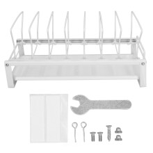 Multifunctional Cabinet Organizer, Space-saving Design With Intervals For Plate Storage And Sturdy Construction Prevents Sliding, Ideal For Home,