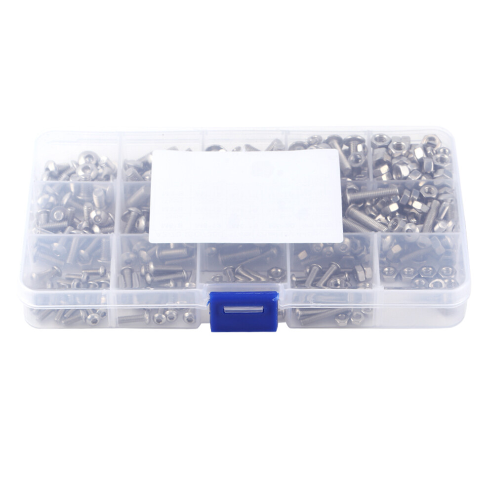 Hex Socket Countersunk Screws Stainless Steel Fasteners Metric Thread Bolts Corrosion Resistant Screws Flat Head Machine Bolts Allen Head Drive Multi 9358999058481