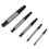 Screw Extractor Kit for Broken Screws, Bolt Remover Multi Size Set with Reverse Thread Design Tool Steel Rustproof Handheld Tool Kit for Damaged 4