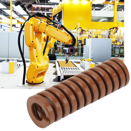 Compression Die Spring for Industrial Machinery, Spiral Stamping Extra Heavy Load Compression Die Spring with Closed-end Design Rectangular Section 1