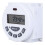 Digital LCD Programmable Timer Input 12V Output 12V DC AC 16A SPST Support Daily Weekly Program Time Relay Switch With Adjustable Time Settings 3