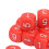 20PCS Red 16mm Plastic 6-Sided Number Dice for Teaching & Game 5