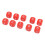 20PCS Red 16mm Plastic 6-Sided Number Dice for Teaching & Game 14