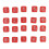 20PCS Red 16mm Plastic 6-Sided Number Dice for Teaching & Game 2