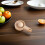 Light Brown Wooden Dough Press Tool for Dumpling Skin Kitchen Use 5