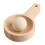 Light Brown Wooden Dough Press Tool for Dumpling Skin Kitchen Use 1
