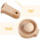 Light Brown Wooden Dough Press Tool for Dumpling Skin Kitchen Use 9