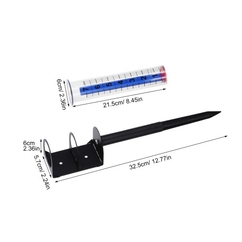 Pluviomètre Extérieur Fixation Stable Pour Jardin 1