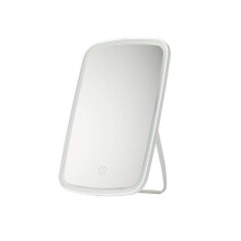 LED Makeup Mirror with Lights Touch Control Foldable Design Adjustable Angle for Travel and Desk