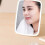LED Makeup Mirror with Lights Touch Control Foldable Design Adjustable Angle for Travel and Desk 5