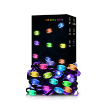 Smart Color Changing String Lights, APP Controlled RGB Christmas Fairy Light with Remote Smart LED Decor for Indoor Outdoor Use Waterproof IP44