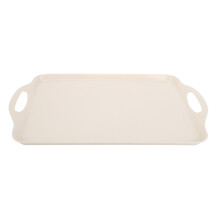 Melamine Serving Tray With Handle, Lightweight Plastic Trays For Fast Food Serving In Restaurant Cafeteria And Home Kitchen Catering Industries