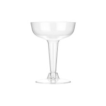 BPA-Free Stemmed Glassware for Safe Outdoor Celebrations, Reusable Cocktail Glasses with Tapered Sides (6pcs)