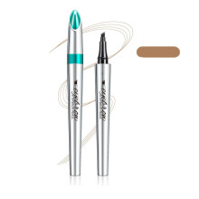 Microblading Eyebrow Pen 4Tip Waterproof Brow Pencil Light Brown for Natural Definition 5 Shades