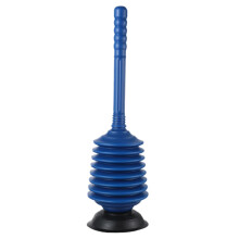 Pressure Toilet Plunger with Ergonomic Handle for Fast Drain Unclogging in Bathroom and Kitchen