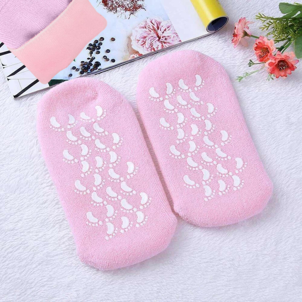 Moisturizing Gel Socks with Essential Oils, Spa Socks for Dry Cracked Feet and Heel