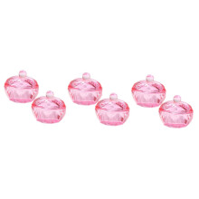 3sets Holder Dish Glass Acrylic Nails Dappen Bowl Lid Cuticle Tools Set 2pcs3