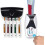 Automatic Toothpaste Dispenser with 5 Toothbrush Holder Wall Mount Set for Bathroom Organization 5