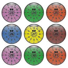 (27) 2pcs 3D Gel License Plate Stickers, TUV Approved Seal Badge Decals - GSLA