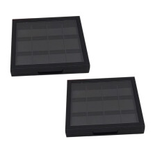 Empty Eyeshadow Palette Set with Clear Compartments for Lipstick and Makeup Storage Tray