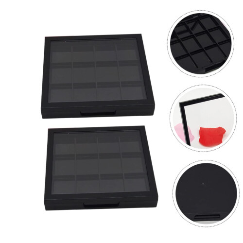 Empty Eyeshadow Palette Set with Clear Compartments for Lipstick and Makeup Storage Tray 1