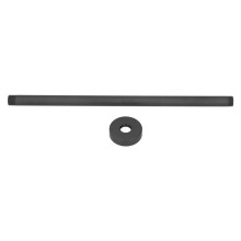 Braço de chuveiro preto fosco, elegante extensão de chuveiro de parede para melhor aproveitamento do banho, instalação rápida sem ferramentas.