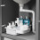 Under Sink Organizer for Customizable Kitchen Caddy, Non-Slip Telescopic Bath Tray Under Sink Storage Bin, Rolling Storage Bin for Kitchen Bathroom 7