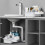 Under Sink Organizer for Customizable Kitchen Caddy, Non-Slip Telescopic Bath Tray Under Sink Storage Bin, Rolling Storage Bin for Kitchen Bathroom 5