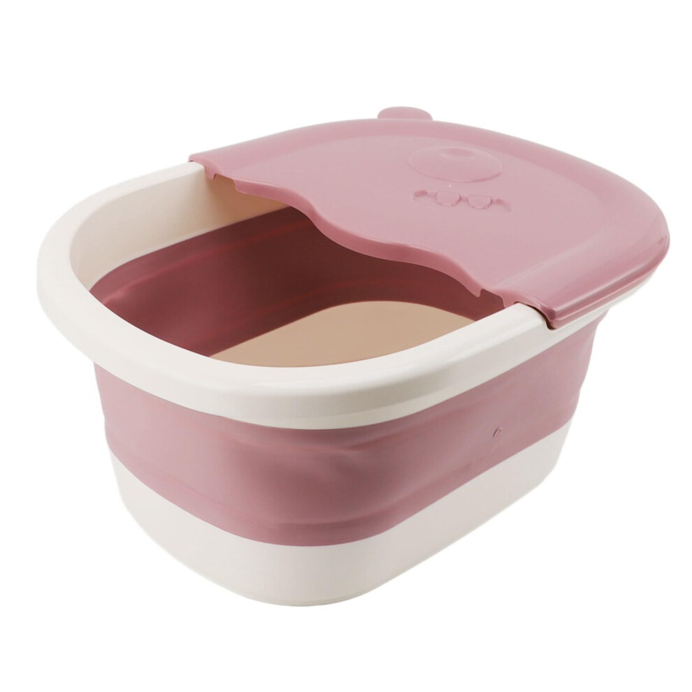Foldable Foot Spa Soak Tub with Massage Acupoints for Pedicure and Home Travel Use